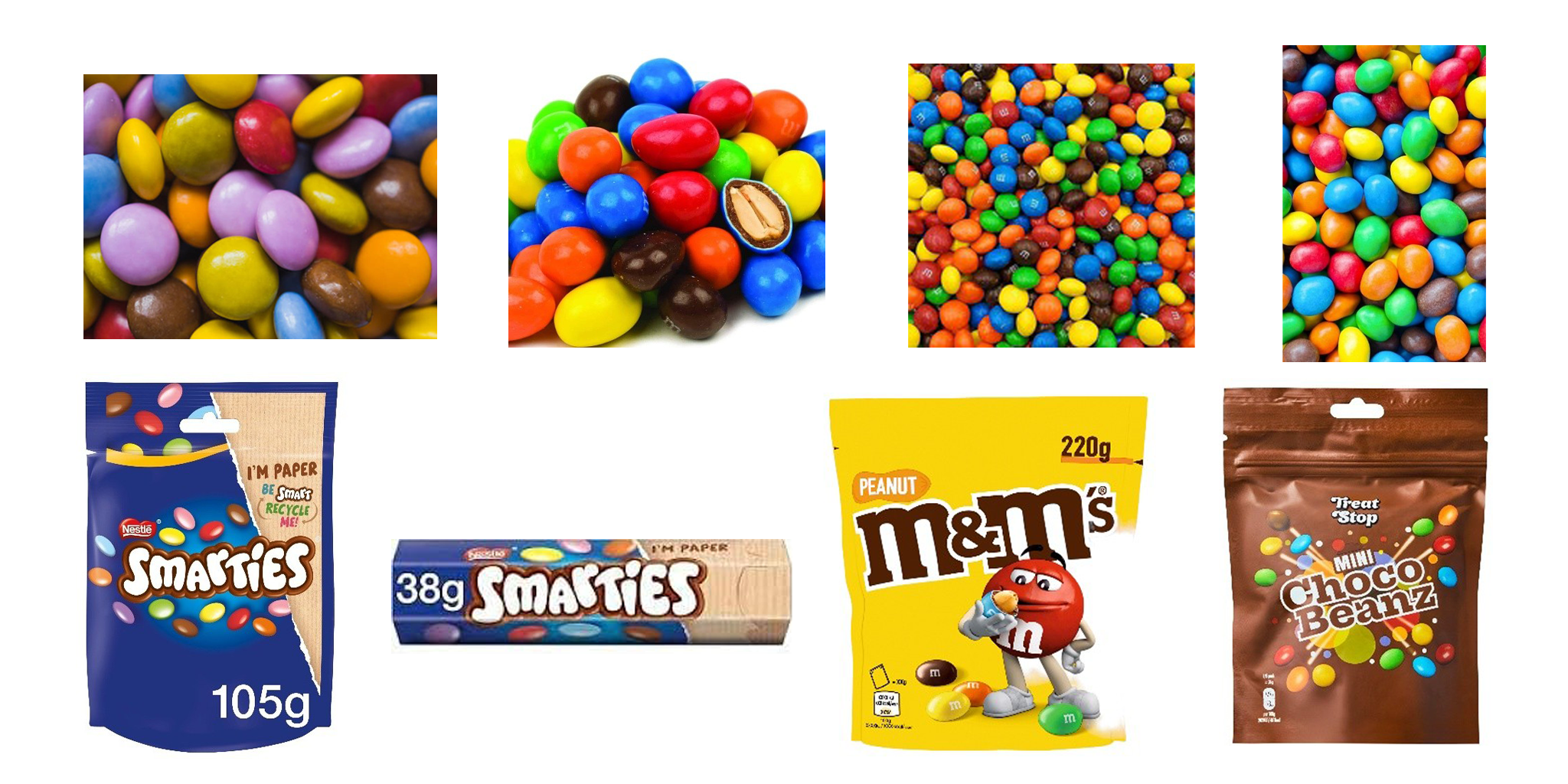 منتجات خط العدسيات الشوكولاتية (سمارتيز)